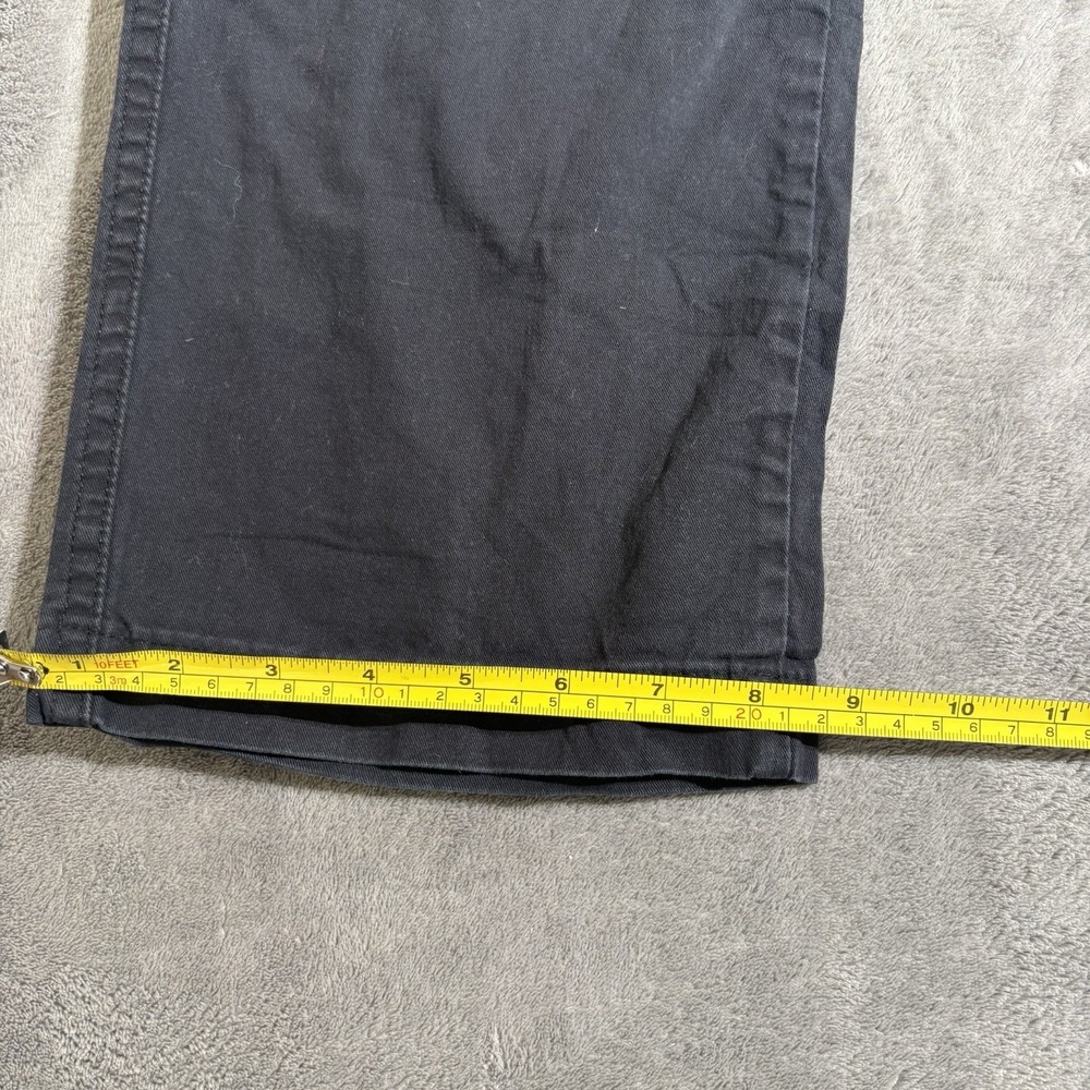 Wrangler Pant Men 32x34 Black Cotton Cargo Straight Relaxed Fit Stretch Workwear - Picture 2 of 2